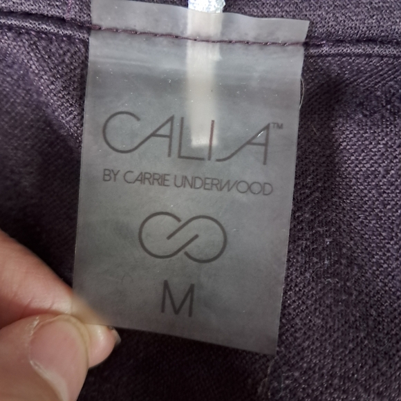 Calia by Carrie Underwood Pullover Purple 1/2 Zip Ruched Mock Neck Size Medium - Picture 6 of 8